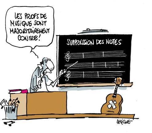 Deligne - Les profs de musique sont majoritairement contre !